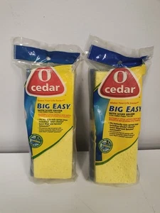 O Cedar Big Easy Flat Sponge Mop Refill Super Absorbent Sponge NOS Lot Of 2 - Picture 1 of 3