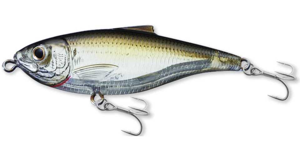 Cebo de sardina a escala LiveTarget, 0-1', 3", 7/16 oz, 946 fantasma/ámbar Foto 1 de 1