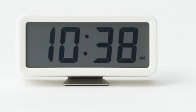 MUJI Digital Alarm Clock MJ‐DCSW1 White W120 × D48 × H61 mm Switchable Calendar - Image 1 of 4