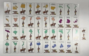 Vintage 1975 RISK Set Set of 41 Replacement Territory Cards - Picture 1 of 8