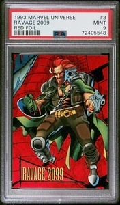 1993 Marvel Universe Red Foil "Ravage 2099" #3 PSA 9 - Bild 1 von 2
