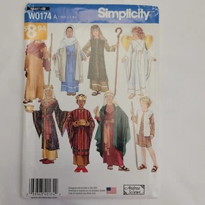 Simplicity #W0174 Size S-L Boys Girls Nativity Costumes 4797 Historical Biblical - Picture 1 of 15