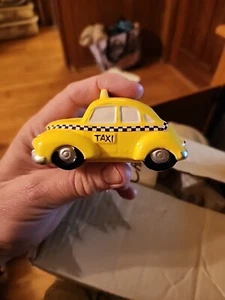 Dept 56 Snow Village Accessory TAXI CAB 51063, Yellow, No Box - Picture 1 of 6