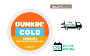 πβ Dunkin COLD Seasonal Caramel Keurig Coffee K-cups - Picture 1 of 1