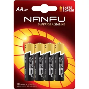 NANFU AA Alkaline Batteries 4 Pack - Picture 1 of 7