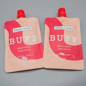 Frank Body Buff Marshmallow Body Scrub 100g 3.53 OZ - Lot of 2 - Picture 1 of 3