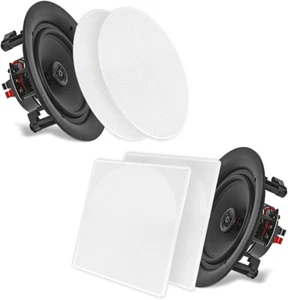 Altoparlanti doppi da parete/soffitto 5,25'' (coppia) - sistema di altoparlanti woofer a 2 vie 1/2 - Foto 1 di 12