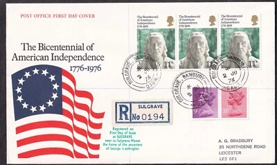 1976 AMERICAN INDEPENDENCE, PO COVER - SULGRAVE CDS CAT £60.00 - Image 1 of 2