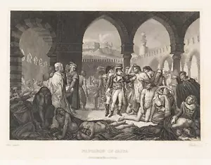 PINHAS (*1795) nach GROS (*1771), Napoleon in Jaffa, Sst. Klassizismus Historie - Bild 1 von 5