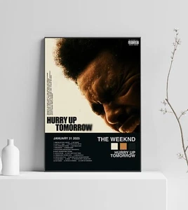 The Weeknd Hurry Up Tomorrow Album Premium Music Poster | Artwork Tracklist - Picture 1 of 4