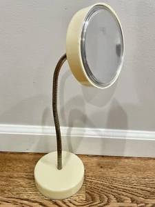 Vintage 70s The Magic Focus Goose Neck 5x Magnifying Schminkspiegel - Bild 1 von 4
