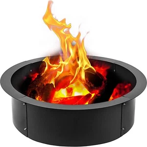 VEVOR Heavy Duty Fire Pit Ring/Liner DIY Q235 Steel 36 in Outside x 30 in Inside - Picture 1 of 12