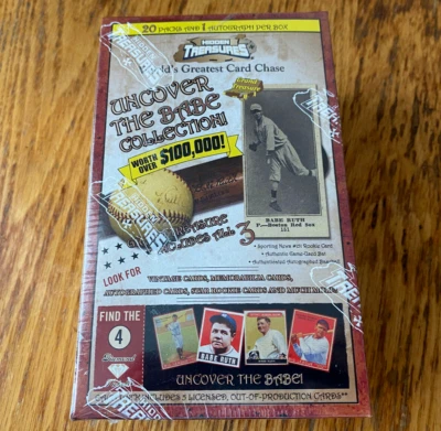2007 Babe Ruth Hidden Treasures WORLD'S GREATEST CARD CHASE pack tristar box - Image 1 of 4