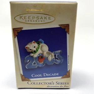 2003 Hallmark Keepsake Ornamento Cool Decade White Fox Collectors Series - Imagen 1 de 8