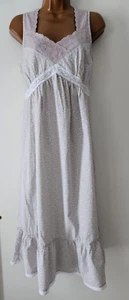 Alexander Del Rossa Cotton Nightgown Gray Lavender Lightweight. Size S - Picture 1 of 12