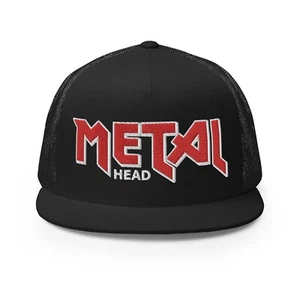 Casquette chapeau camionneur fan concert groupe musique heavy metal tête métal heavy metal - Photo 1/11
