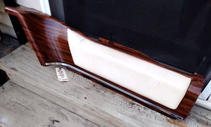 1975 1976 Cadillac Coupe Deville DRIVER SIDE Rear Seat Upper Trim Panel WHITE VG - Picture 1 of 13
