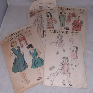 5 modelli vintage FF Advance taglio di precisione 4 bambino taglia 2-4 donna taglia 12 - Foto 1 di 3