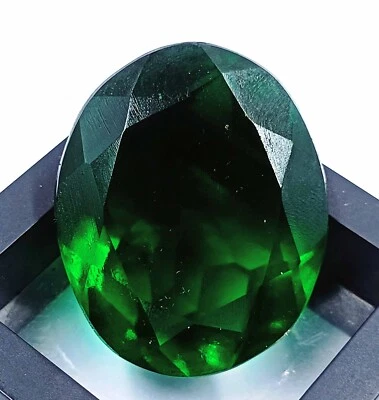 IGL Faceted Oval Cut Green Moldavite 120.95 Ct Czech Republic Best Offer NOW!AAF - Image 1 of 4