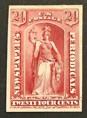 Travelstamps: US Newspapers & Periodicals Stamp Scott #PR83p4 - Proof on Card H - Image 1 of 4