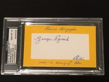 GEORGE EYRICH #1/1 ~2010 Historic Autographs “In Memory Of” PSA 10 ~ READING, PA