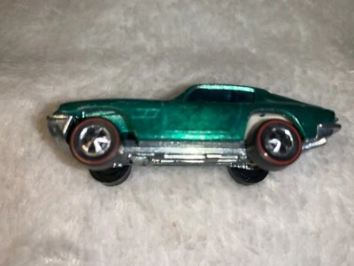 Maserati Mistral Hot Wheels 1969 Redline vintage, verde, con interior blanco. Foto 1 de 4