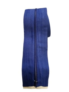 1ST Poly Premium Blue Cloth Zipper Tape 2.75” x 7’ Double Sided Zipper Pulls NEW - Picture 1 of 7