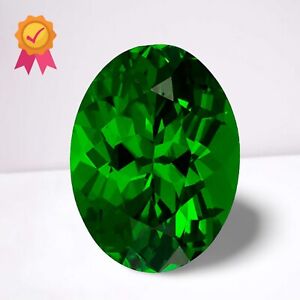 Tsavorite Oval Faceted Cut Loose Gemstone 12x10 mm 3.80 Cts Lustrous Gemstone