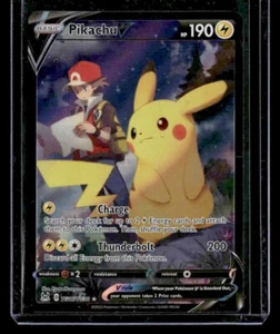 Pokemon TCG Pikachu V TG16/TG30 Full Art Trainer Gallery - Lost Origin Nice! - Picture 1 of 2