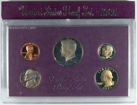 1985-S US PROOF SET WITH BOX--Gem Brilliant--FREE SHIPPING Cover