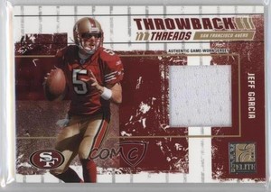 2003 Donruss Elite Throwback Threads /250 Jeff Garcia #TT-2