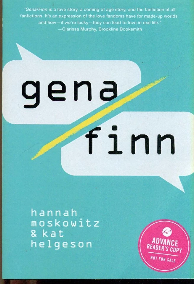 GENA/FINN by H. Moskowitz & K. Helgeson (2016) Chronicle SC Uncorrected Proof - Image 1 of 1