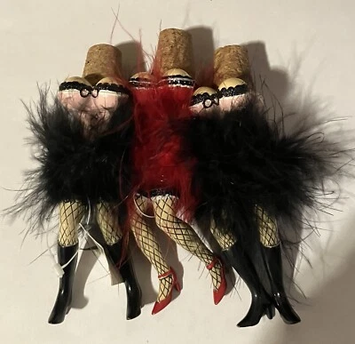 Ganz~Corchos de vino reutilizables/tapones de botellas~Patas movebles burlescas~ Juego de 3  Foto 1 de 4