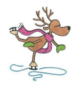 MASCHINENSTICKMOTIVE USB - LUSTIGE RENTIERMOTIVE 4X4 WEIHNACHTEN RUDOLPH KINDER - Bild 1 von 5