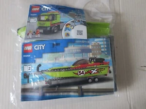 LEGO CITY 60254 - BATEAU HORS BORD + CAMION TRANSPORT - COMPLET - Imagen 1 de 2