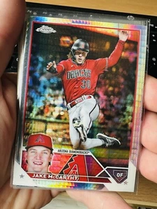 JAKE MCCARTHY ARIZONA DIAMONDBACKS 2023 TOPPS CHROM #124 PRISMENREFRAKTOR - Bild 1 von 1