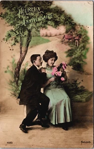 Victorian Romantic Couple Love & Romance Vintage Postcard B233 - Picture 1 of 2