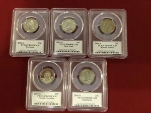 2001 PR69 State Quarter Set. VT NY RI NC KY. PCGS PR69 Rare. Take a look - Picture 1 of 2