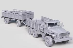 3D Printed 1/72 Soviet Ural transport vehicle Model Unpainted - Picture 1 of 3