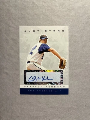 2007 Just Minors Clayton Kershaw Rookie Auto /100  Just Stars #10 RC Dodgers WS - Image 1 of 2
