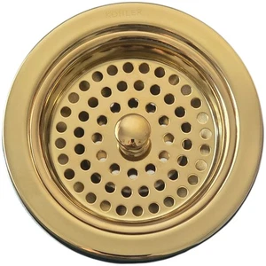 Kohler K-8799-PB Duostrainer Brass Sink Strainer Vibrant Polished Finish - Picture 1 of 11