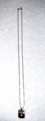 Collar EMPORIO ARMANI Acero Inoxidable 23" Cadena Inoxidable Doble Placa Foto 1 de 4