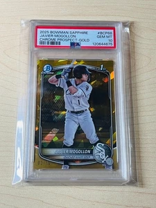 Javier Mogollon Bowman Sapphire 2025 #BCP-68 1er refractor de oro 03/50 - PSA 10 - Imagen 1 de 2