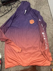 Sudadera con capucha mediana Columbia PFG Dog Paw vibrante púrpura y naranja - Imagen 1 de 6