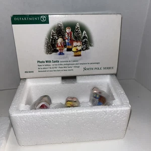 Dept 56 North Pole Accessory - Photo With Santa - Set of 3- MIB - Free Shipping - Picture 1 of 2