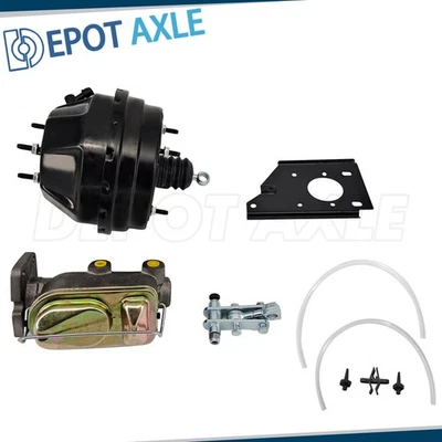 Power Brake Booster Master 8" Dual for 1966 -1970 Dodge Charger Coronet Plymouth Foto 1 de 4
