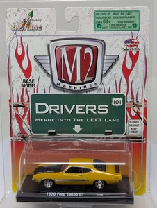 M2 Machines 70 1970 Ford Torino GT Auto-Drivers Sammlerauto R05 10-02 gelb - Bild 1 von 5
