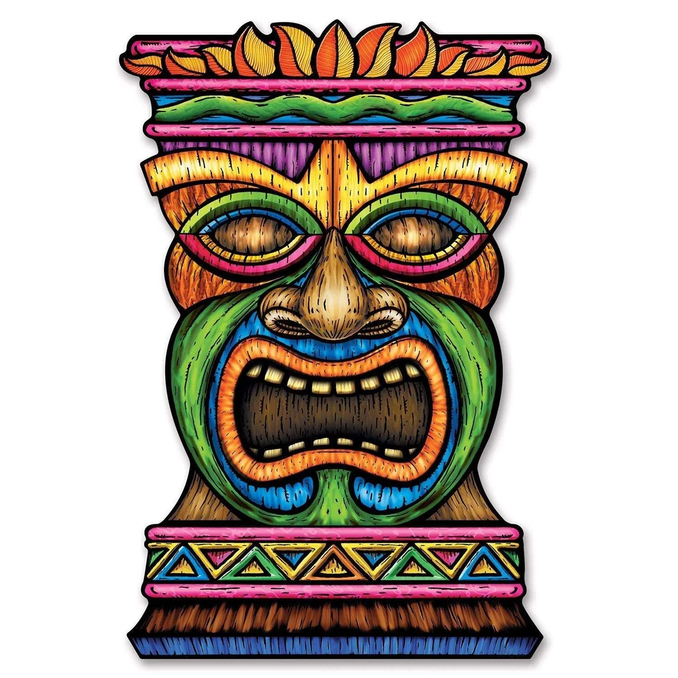 Beistle Jumbo Tiki Cutout - Luau | Party Supply | Decoration - Image 1 of 1
