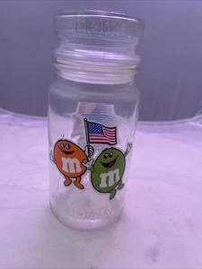 M&Ms Olympic Glas Bonbonglas 1984 Los Angeles Olympics (nie benutzt) - Bild 1 von 3