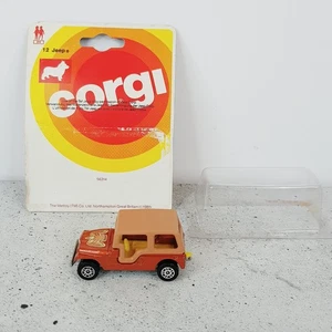 Vintage 1981's - CORGI Juniors Diecast Car Golden Eagle CJ-6 JEEP #12 RARE - Picture 1 of 9